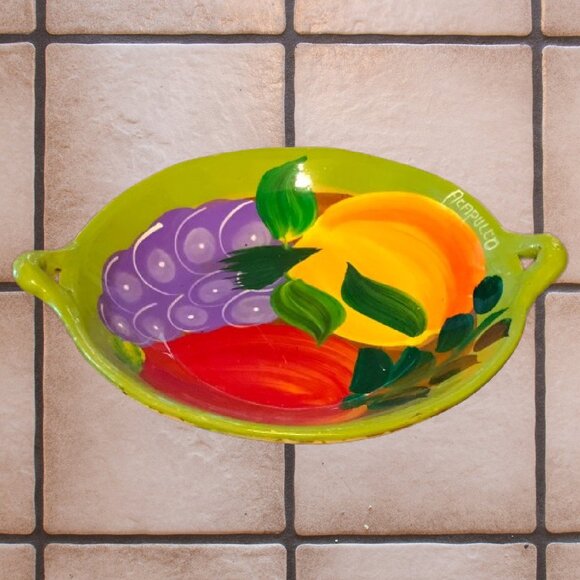 Acapulco Mexico Talavera Pottery Souvenir Dish - Picture 2 of 3